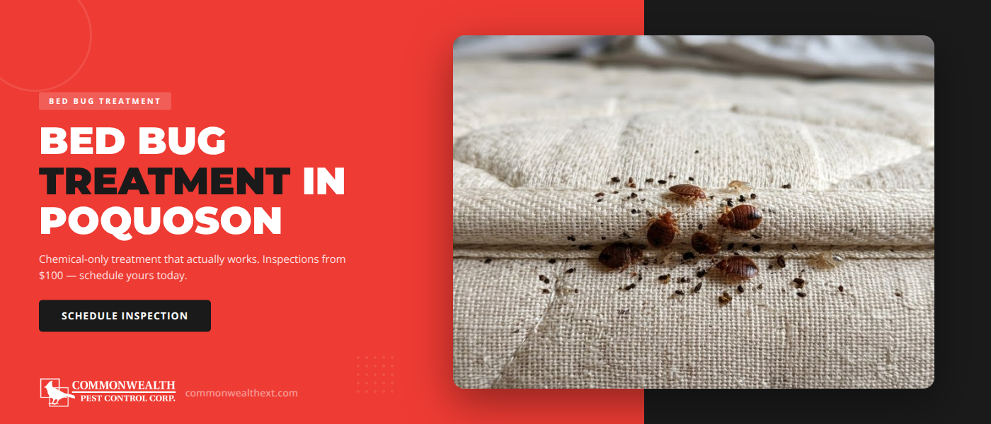 Bed Bug Treatment in Poquoson, VA: Why We Recommend Chemical-Only Over Heat