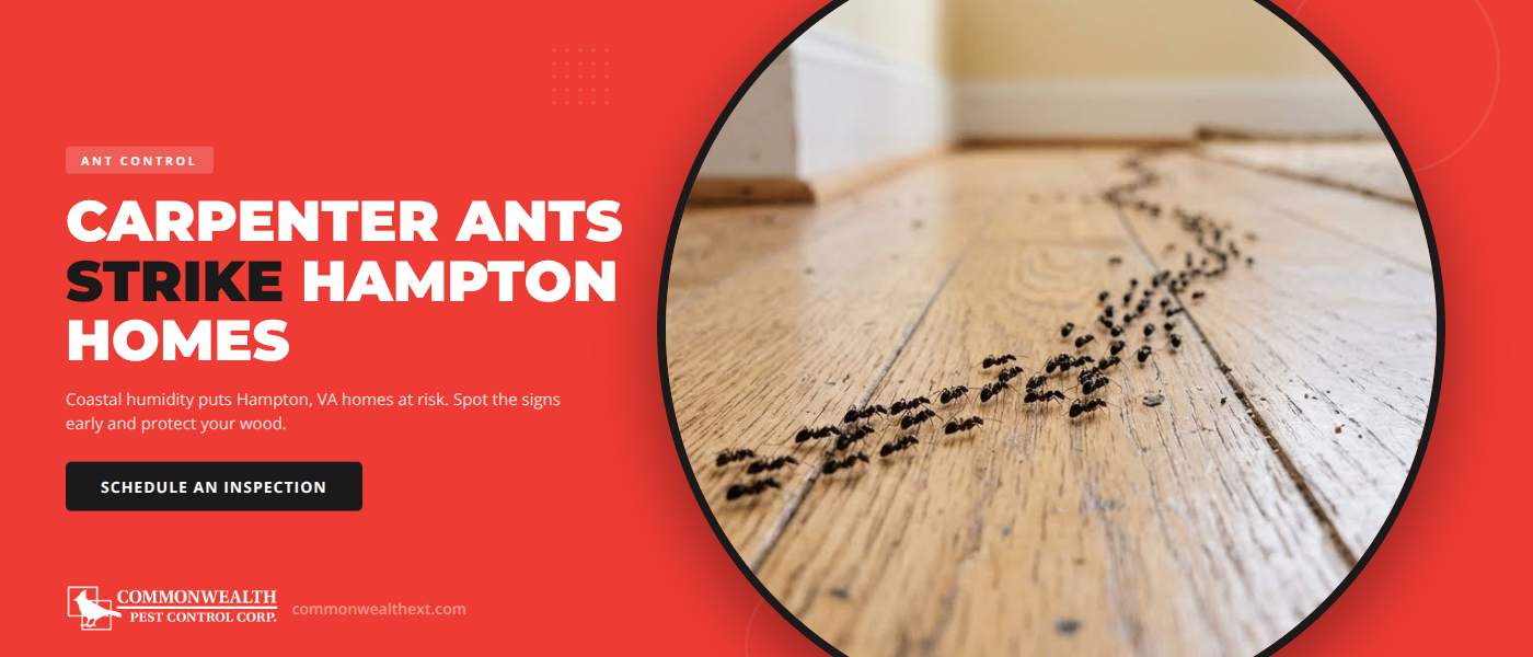 Carpenter Ants in Hampton, VA: Spring Infestations