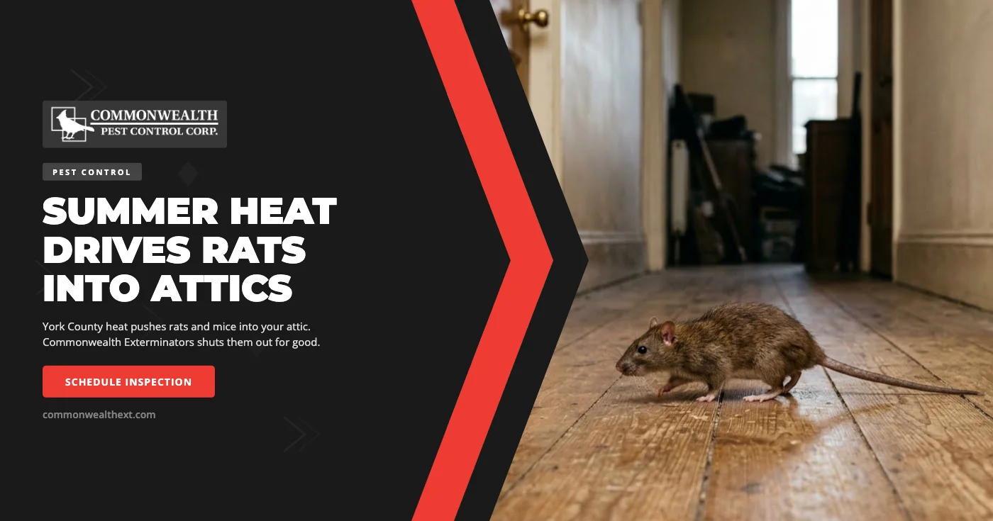 Why Summer Heat Drives Rats and Mice Into York County, VA Attics